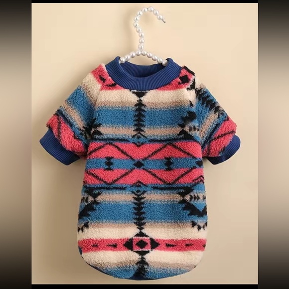 Sweater for Small Dog With Aztec Pattern - Picture 5 of 5